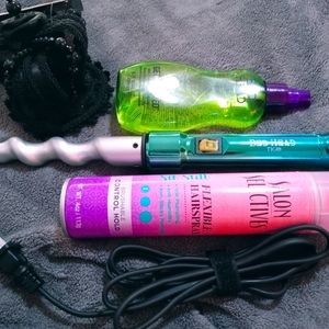 Hair Beauty Bundle w/ curling iron